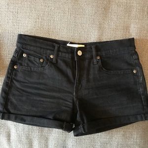 Gap black denim shorts